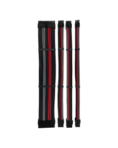 Sleeving Kit - Red/Black/Grey