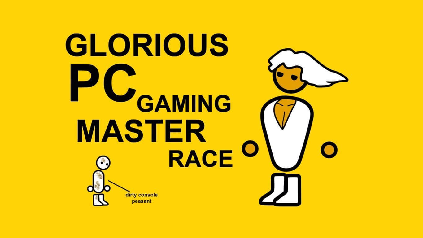 Glorious PC master race med figur